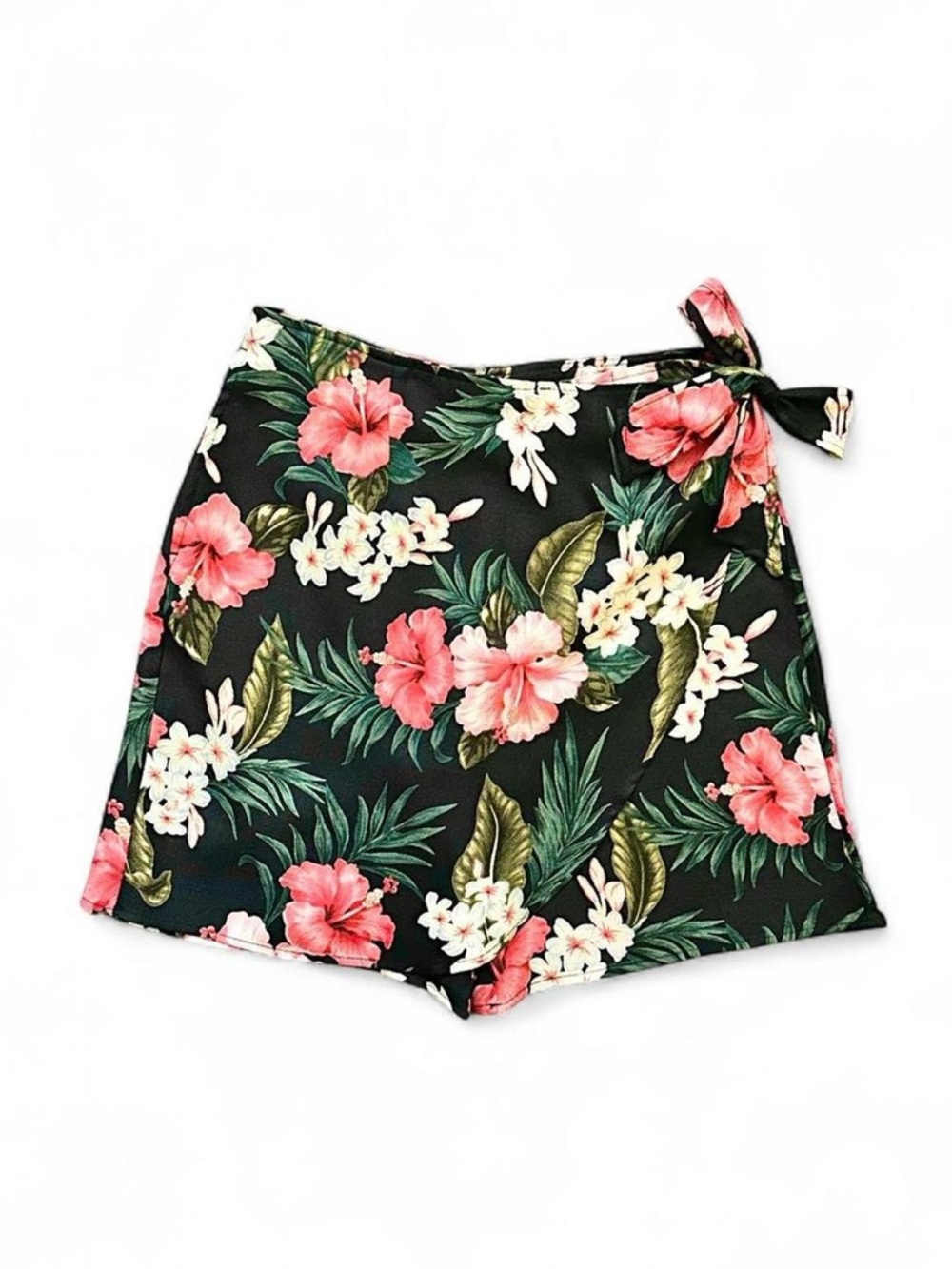 🇺🇸 TEHAMA Made in USA Hawaiian Floral Wraparound Shorts Skorts